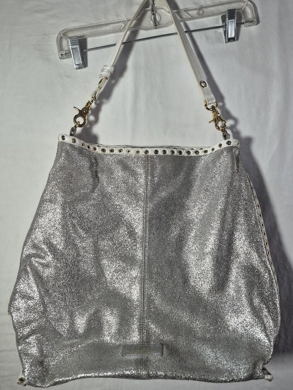 Badgley Mischka Silver Sparkly Shoulder Bag